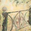 Puutarhan portti kertoo tuhat tarinaa, 140x100, ljy, 1999